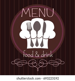 Menu card vector icon