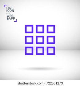 Menu catalog line vector icon