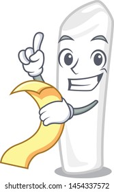 With menu chalk in the a cartoon box