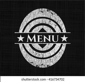 Menu chalk emblem