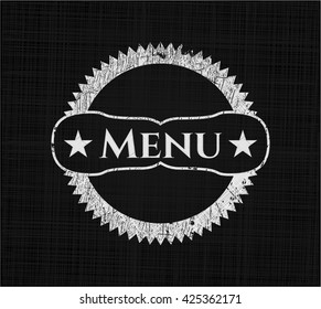 emblema de pizarra de menú