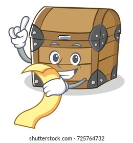 With menu chest character cartoon style