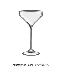 menu cocktail glasses cartoon. menu cocktail glasses sign. isolated symbol vector illustration