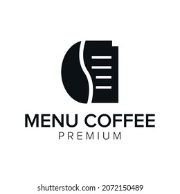 menu coffee logo icon vector template