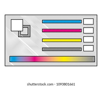 menu color palette graphic design