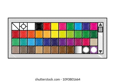 menu color palette graphic design