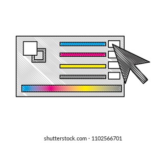 menu color palette graphic design