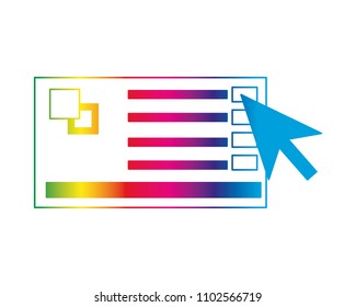 menu color palette graphic design