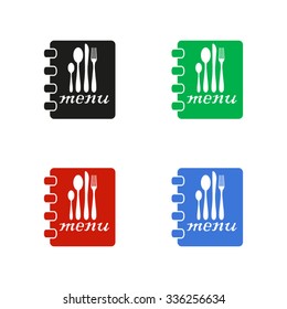 menu - color vector icon