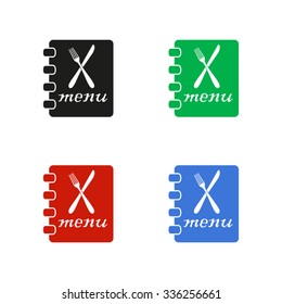 menu - color vector icon