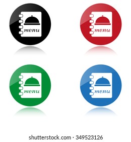 menu - color vector icon