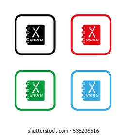 menu  - color vector icon