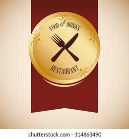 Menu concept with chefs and restaurant icons design, vector illustration 10 eps graphic.