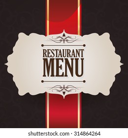 Menu concept with chefs and restaurant icons design, vector illustration 10 eps graphic.
