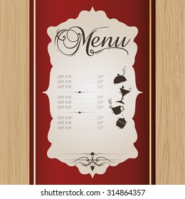 Menu concept with chefs and restaurant icons design, vector illustration 10 eps graphic.