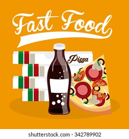 Menu concept with food icons design, vector illustration 10 eps graphic