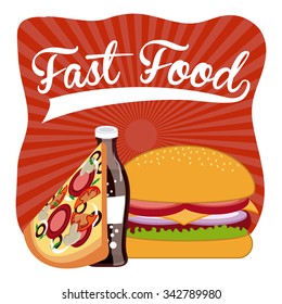 Menu concept with food icons design, vector illustration 10 eps graphic