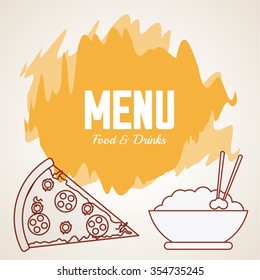 Menu concept with icons design, vector illustration 10 eps graphic.