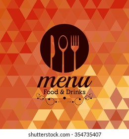 Menu concept with icons design, vector illustration 10 eps graphic.