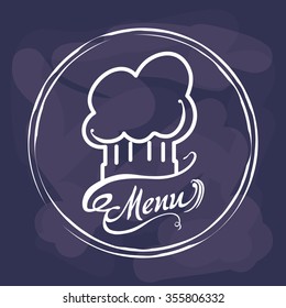 Menu concept with restaurant icons design, vector illustration 10 eps graphic.
