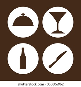 Menu concept with restaurant icons design, vector illustration 10 eps graphic.