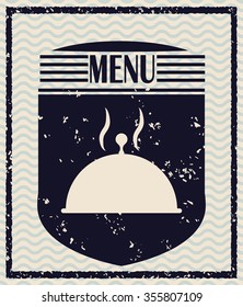 Menu concept with restaurant icons design, vector illustration 10 eps graphic.