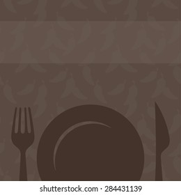 Menu cover design with copy space.