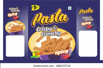 menu cover. Pasta on plate delicious restaurant food vector Italian macaroni, restaurant menu pasta illustration, pasta pouch packing design idea, Concept Macaroni design