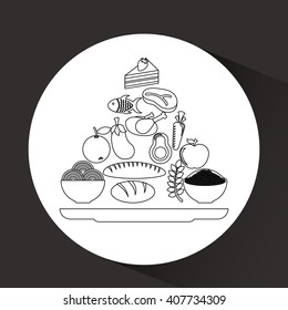menu delicious food  design 