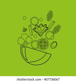 menu delicious food  design 
