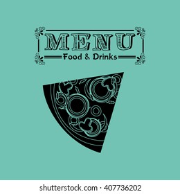 menu delicious food  design 