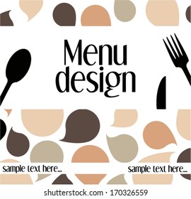 Menu design 