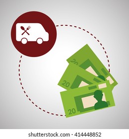 Menu design. bills icon. restaurant concept 
