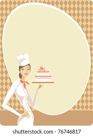 Menu design with copy-space