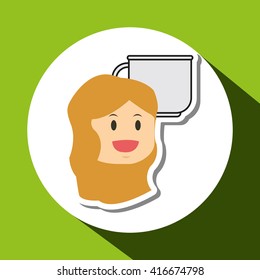 menu design, flat illustration