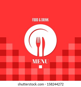 menu design food drink dishes concept