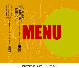 menu design, free copy space, vector