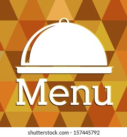 menu design over abstract background vector illustration