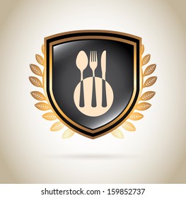 menu design over beige background vector illustration 
