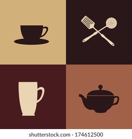 menu design over  colors background vector illustration    