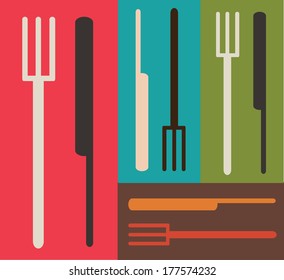 menu design over colors background vector illustration   