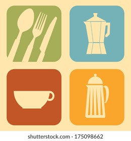 menu design over cream  background vector illustration    