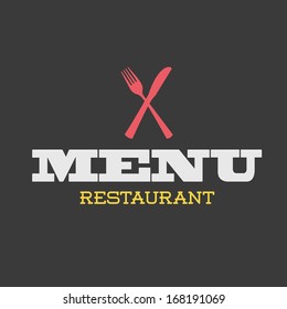 menu design over gray background vector illustration   