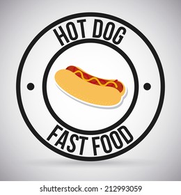 menu design over gray   background vector illustration