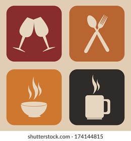 menu design over  pink background vector illustration    