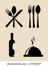 menu design over pink background vector illustration   