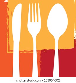 menu design over squares background vector illustration 
