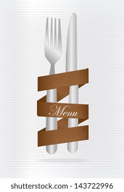 menu design over white background vector illustration