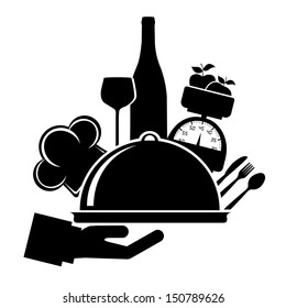 menu design over white background vector illustration 