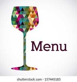 menu design over white background vector illustration